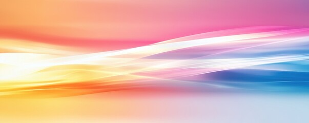 Poster - Soft blurred gradient, abstract light transitions, flat design illustration