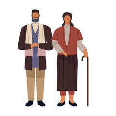 Poster - orthodox jewish man and woman