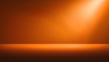 Wall Mural - dark orange and soft orange background with spotlight