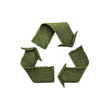 © EmBaSy - Green Recycle Symbol Made of Burlap