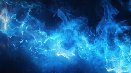 Wall Mural - Abstract Blue Smoke Effect