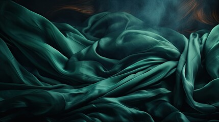 Wall Mural - Dark Green Abstract Background  