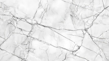 Sticker - White Marble Texture Background with Grey Veins