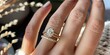 © TheWaterMeloonProjec - A hand of a woman adorned with an oval-cut solitaire diamond engagement ring in yellow gold, complemented by a wedding band set with small round brilliant-cut diamonds and crafted in yellow gold.