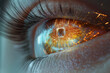 © kossovskiy - Close-up of a futuristic cybernetic eye