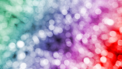 Wall Mural - Colorful glowing lights blur bokeh abstract background Glittering aesthetic textured pattern
