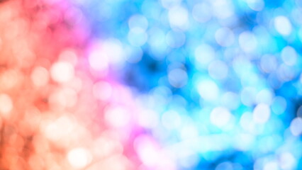 Wall Mural - Colorful glowing lights blur bokeh abstract background Glittering aesthetic textured pattern