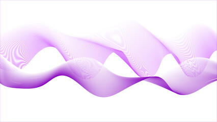 Wall Mural - colorful flowing wave lines isolated on white background. abstract wavy simplest pink line white bac