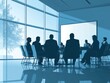 © AHNH3 - Silhouettes of Businesspeople in a Meeting