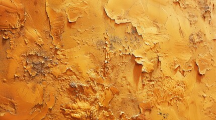 Canvas Print - Panoramic orange clay wall texture for interior decor.