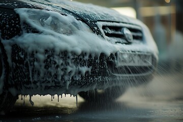 car wash in snow