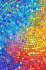 Canvas Print - Vibrant Colorful Mosaic Pattern