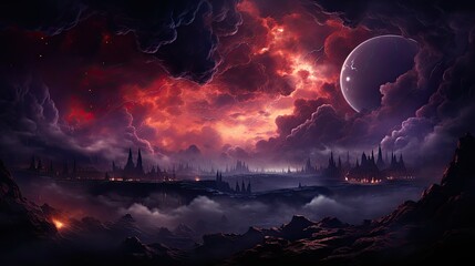 Wall Mural - cosmic nebula background sky cloud breathtaking view milky way with vibrant a space star universe astronomy science fantasy astral mystery
