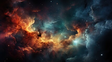 Wall Mural - cosmic nebula background sky cloud breathtaking view milky way with vibrant a space star universe astronomy science fantasy astral mystery