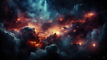 Wall Mural - cosmic nebula background sky cloud breathtaking view milky way with vibrant a space star universe astronomy science fantasy astral mystery