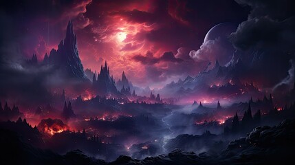 Wall Mural - cosmic nebula background sky cloud breathtaking view milky way with vibrant a space star universe astronomy science fantasy astral mystery