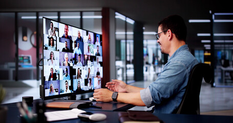 Poster - Online Digital HR Video Conference Webinar