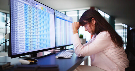 Poster - Data Analyst Woman Using Spreadsheet