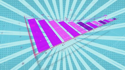 Poster - Animation of diagrams over blue shapes moving