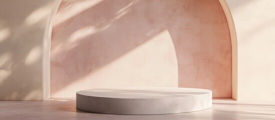 Poster - Minimal scene template showcasing product 3D render