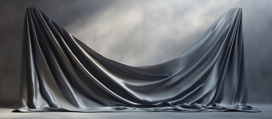 Poster - Studio backdrop featuring a draped flag 3D rendering