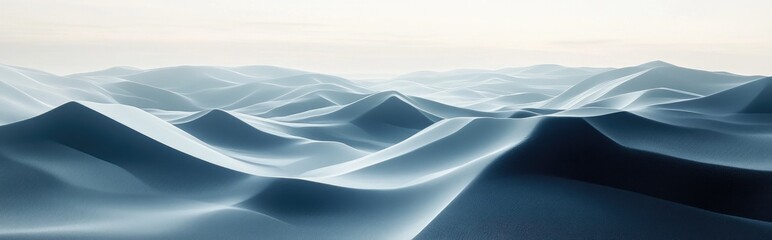 Poster - Empty terrain featuring an innovative geometric structure background 3D rendering Digital artwork