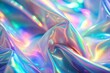 © Introvertia - Vibrant and iridescent abstract art with colorful light reflections in fluid drapery shapes