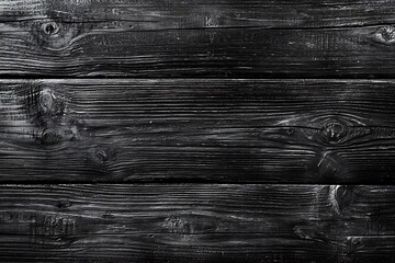 Wall Mural - Darkened Wooden Planks with Natural Patterns and Textures