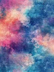 Poster - Colorful tie dye texture with a watercolor effect Vintage inspired design featuring denim fabric and grunge acrylic elements An abstract blend of vibrant hues and fantasy styles