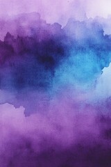 Poster - Abstract watercolor background featuring shades of purple and turquoise