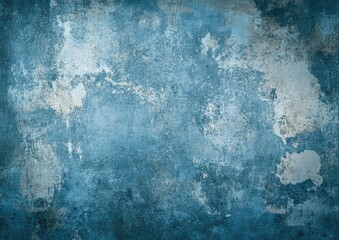 Poster - Grunge blue textured background with a rough dirty appearance Aged grainy overlay and brushed paint create a distressed urban texture for a worn design element EPS10 2D illustration