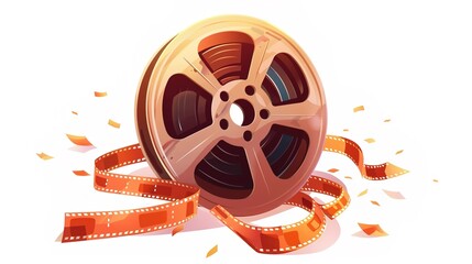 Wall Mural - film reel symbol