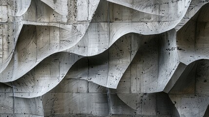 Wall Mural - Abstract textured gray stone background with brutalist architectural feel