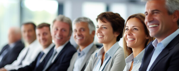 Wall Mural - portrait of a smiling professional business team