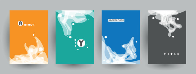 Fototapete - Liquid color background design. Futuristic design posters