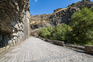 Wall Mural - Basalt columns in Garni Gorge, Armenia