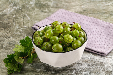 Canvas Print - Ripe sweeet and juicy gooseberry