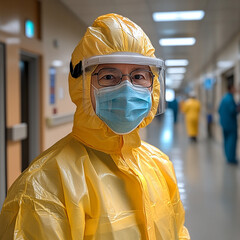 doctor in protective mask