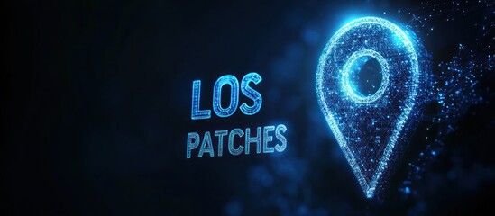 Sticker - Los Patches Location Marker - Digital Art