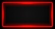 © creative_art86 - Red neon glowing frame isolated on black background. Perfect for design, technology, or futuristic themes.