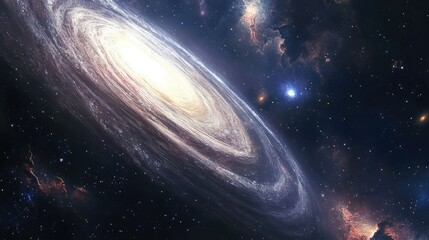 cosmic waves undulating through interstellar space nebula fantasy galaxy astronomy cosmos dark sienc