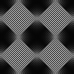 Poster - Seamless diagonal square pattern background - black and white vector illustration