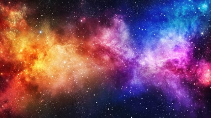 Galaxy space background cosmos univers Ethereal nebula with vibrant colors and swirling patterns