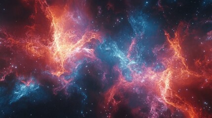 Wall Mural - nebula space galacy ethereal with vibrant colors and swirling patterns universe