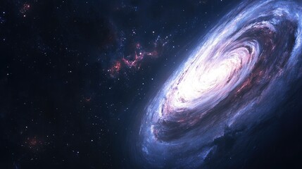 Wall Mural - galaxy space background cosmos univers ethereal nebula with vibrant colors and swirling patterns