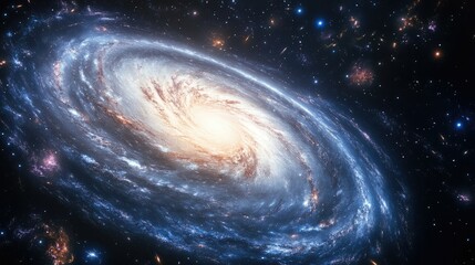 Wall Mural - galaxy space background cosmos univers ethereal nebula with vibrant colors and swirling patterns