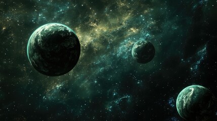 Wall Mural - nebula space galacy ethereal with vibrant colors and swirling patterns universe