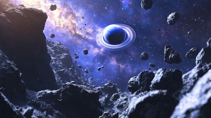 Wall Mural - galaxy space background cosmos univers ethereal nebula with vibrant colors and swirling patterns