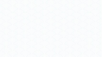 Poster - Moving animation of qinghai waves. Japanese wave pattern animation. 4K seamless loop animation