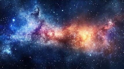 Wall Mural - nebula space galacy ethereal with vibrant colors and swirling patterns universe